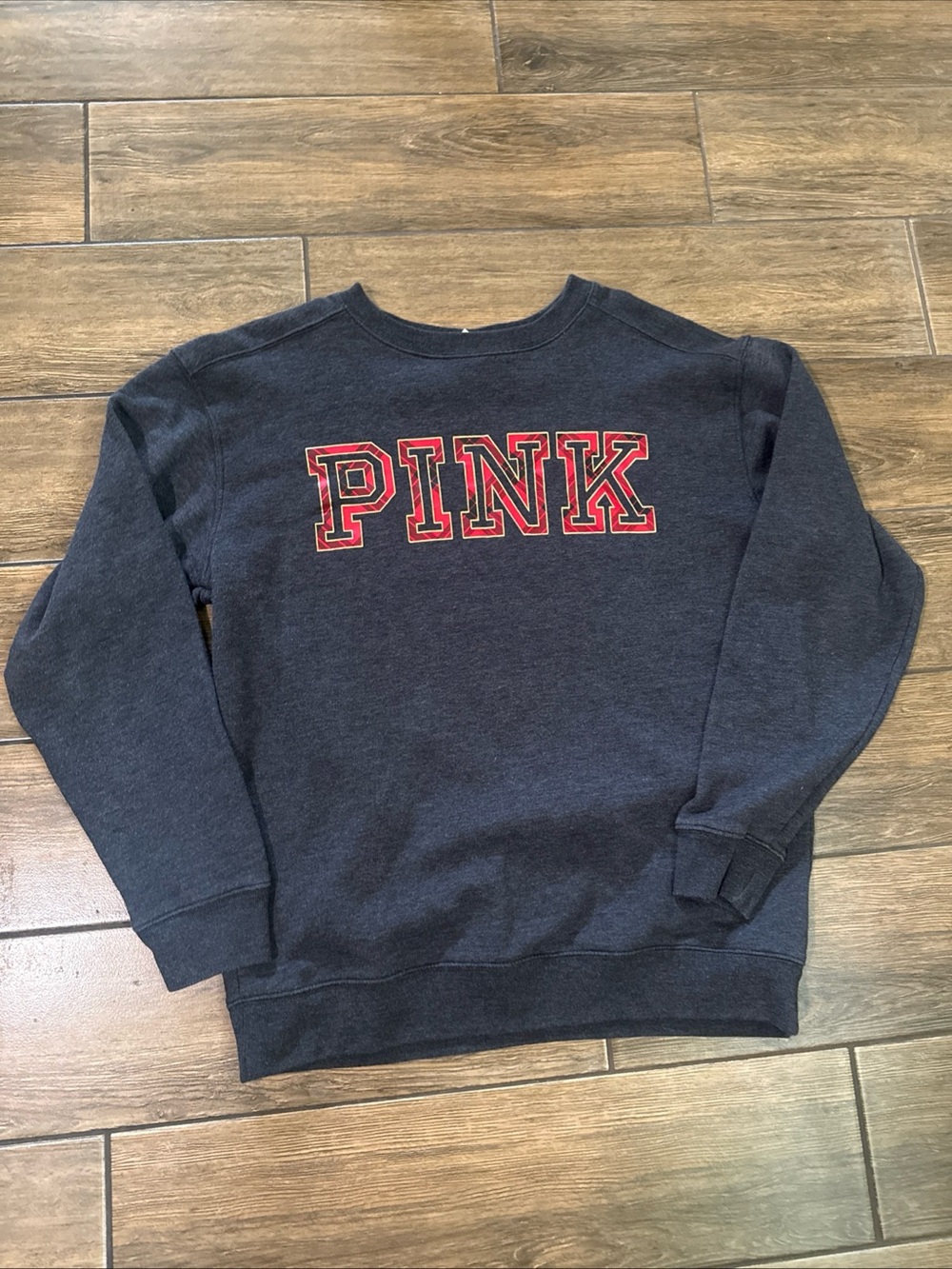 Victoria's Secret Pink Sweatshirt Crew Neck Pullover With Logo Size S